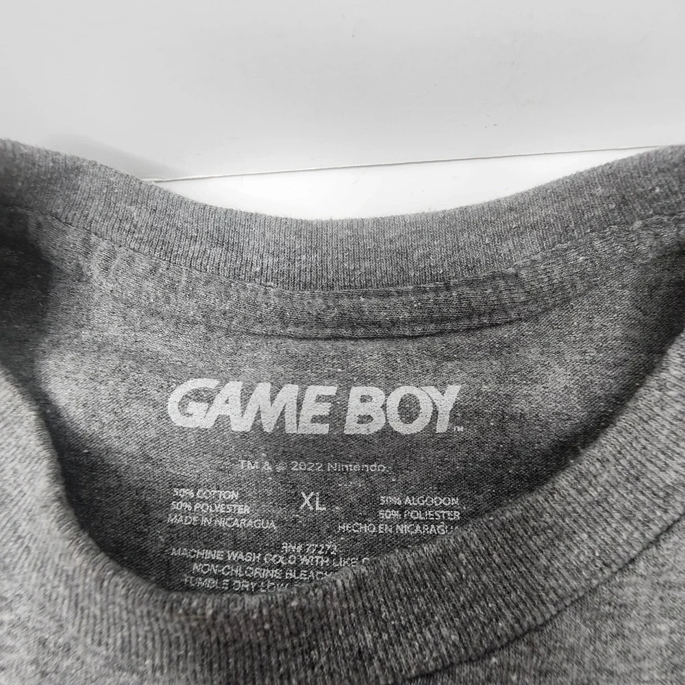 Nintendo Game Boy Retro Hand Held Since '89 Size X-Large XL Gray T-Shirt